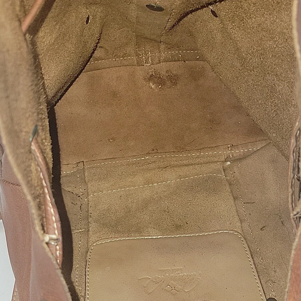 Patricia Nash Classic Brown Distressed Leather Backpack